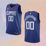 Men's Los Angeles Clippers Customize Icon 2020-21 Blue Jersey