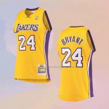 Men's Los Angeles Lakers Kobe Bryant NO 24 Mitchell & Ness 2008-09 Yellow Jersey