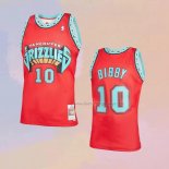 Men's Memphis Grizzlies Mike Bibby NO 10 Mitchell & Ness 1998-99 Red Jersey