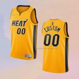 Men's Miami Heat Customize Earned 2020-21 Gold Jersey