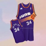 Men's Phoenix Suns Charles Barkley NO 34 Throwback Purple Jersey