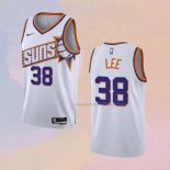 Men's Phoenix Suns Saben Lee NO 38 Association 2023-24 White Jersey