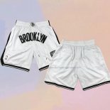 Brooklyn Nets Just Don White2 Shorts