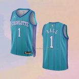 Kid's Charlotte Hornets LaMelo Ball NO 1 Classic 2023-24 Green Jersey