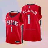 Kid's New Orleans Pelicans Zion Williamson NO 1 Statement 2019-20 Red Jersey