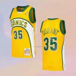 Kid's Seattle Supersonics Kevin Durant NO 35 Mitchell & Ness 2007-08 Yellow