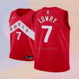 Kid's Toronto Raptors Kyle Lowry NO 7 Earned 2018-19 Red Jersey