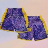 Los Angeles Lakers Asian Heritage Just Don Purple Shorts