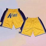 Los Angeles Lakers Kobe Bryant Just Don Yellow Shorts