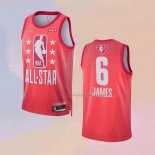 Men's All Star 2022 Los Angeles Lakers LeBron James NO 6 Maroon Jersey
