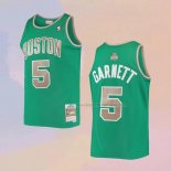 Men's Boston Celtics Kevin Garnett NO 5 Mitchell & Ness 2007-08 Green Jersey