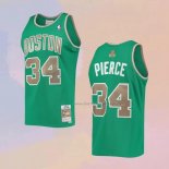 Men's Boston Celtics Paul Pierce NO 34 Mitchell & Ness 2007-08 Green Jersey