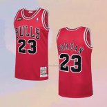 Men's Chicago Bulls Michael Jordan NO 23 1997-98 NBA Finals Mitchell & Ness Red Jersey