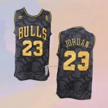 Men's Chicago Bulls Michael Jordan NO 23 Hardwood Classics Black Jersey
