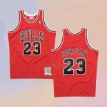 Men's Chicago Bulls Michael Jordan NO 23 Hardwood Classics Throwback 1997-1998 Red Jersey