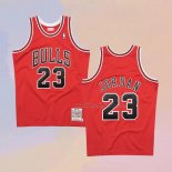 Men's Chicago Bulls Michael Jordan NO 23 Hardwood Classics Throwback 1997-98 Red Jersey