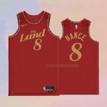 Men's Cleveland Cavaliers Pete Nance NO 8 City 2023-24 Red Jersey