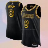Men's Los Angeles Lakers Kobe Bryant NO 8 Black Mamba Authentic Black Jersey
