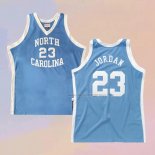 Men's NCAA North Carolina Tar Heels Michael Jordan NO 23 Mitchell & Ness 1983-84 Blue Jersey