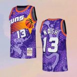 Men's Phoenix Suns Steve Nash NO 13 Asian Heritage Throwback 1996-97 Purple Jersey