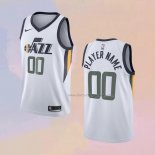 Men's Utah Jazz Customize Association White Jersey