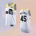 Men's Utah Jazz Donovan Mitchell NO 45 Association Authentic 2022-23 White Jersey