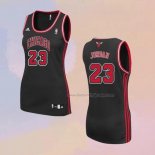 Women's Chicago Bulls Michael Jordan NO 23 Black Jersey