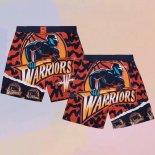 Golden State Warriors Mitchell & Ness Orange Blue Shorts