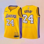 Kid's Los Angeles Lakers Kobe Bryant NO 24 Retirement 2017-2018 Gold Jersey