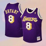 Kid's Los Angeles Lakers Kobe Bryant NO 8 Throwback Purple Jersey