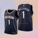 Kid's New Orleans Pelicans Zion Williamson NO 1 Icon 2019-20 Blue Jersey