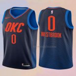 Kid's Oklahoma City Thunder Russell Westbrook NO 0 Statement 2017-18 Blue Jersey