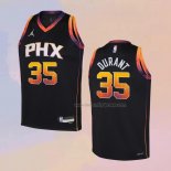 Kid's Phoenix Suns Kevin Durant NO 35 Statement 2022-23 Black Jersey