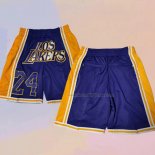 Los Angeles Lakers Kobe Bryant 24 Just Don Purple Shorts