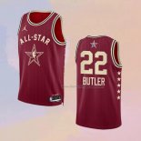Men's All Star 2024 Miami Heat Jimmy Butler NO 22 Red Jersey