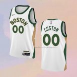 Men's Boston Celtics Customize City 2023-24 White Jersey