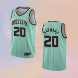 Men's Charlotte Hornets Gordon Hayward NO 20 City 2020-21 Green Jersey