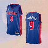 Men's Detroit Pistons Ausar Thompson NO 9 Icon Blue Jersey
