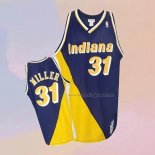Men's Indiana Pacers Reggie Miller NO 31 Throwback Blue Yellow Jersey