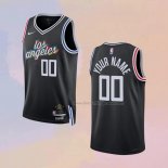 Men's Los Angeles Clippers Customize City 2022-23 Black Jersey