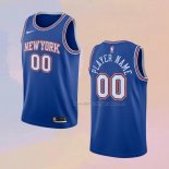 Men's New York Knicks Customize Statement 2019-20 Blue Jersey