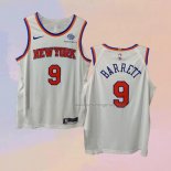 Men's New York Knicks RJ Barrett NO 9 Association Authentic White Jersey