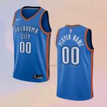 Men's Oklahoma City Thunder Customize Icon 2017-18 Blue Jersey