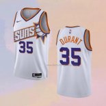 Men's Phoenix Suns Kevin Durant NO 35 Association 2023-24 White Jersey