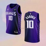 Men's Sacramento Kings Domantas Sabonis NO 10 Statement 2023-24 Purple Jersey