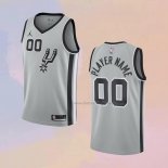 Men's San Antonio Spurs Customize Statement Gray Jersey