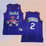 Men's Toronto Raptors Kawhi Leonard NO 2 Throwback Purple Jersey