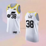 Men's Utah Jazz Saben Lee NO 38 Association Authentic 2022-23 White Jersey