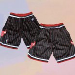 Chicago Bulls Black Shorts Red Shorts
