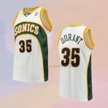 Kid's Seattle Supersonics Kevin Durant NO 35 Mitchell & Ness 2006-07 White Jersey
